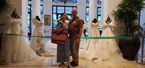 Us infront of Bridal Gown Exhibit 8/6/2025