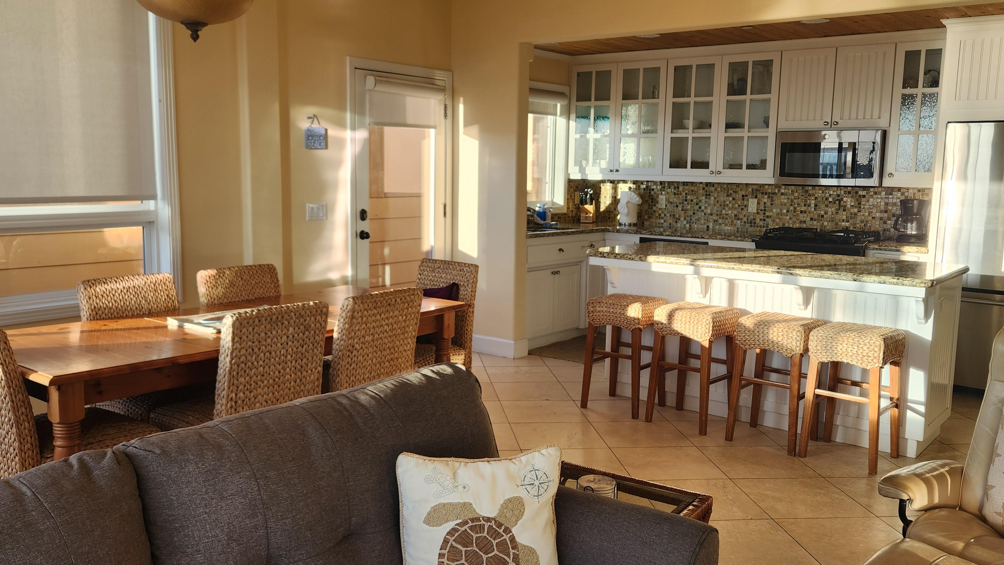 Open living/dining/kitchen area