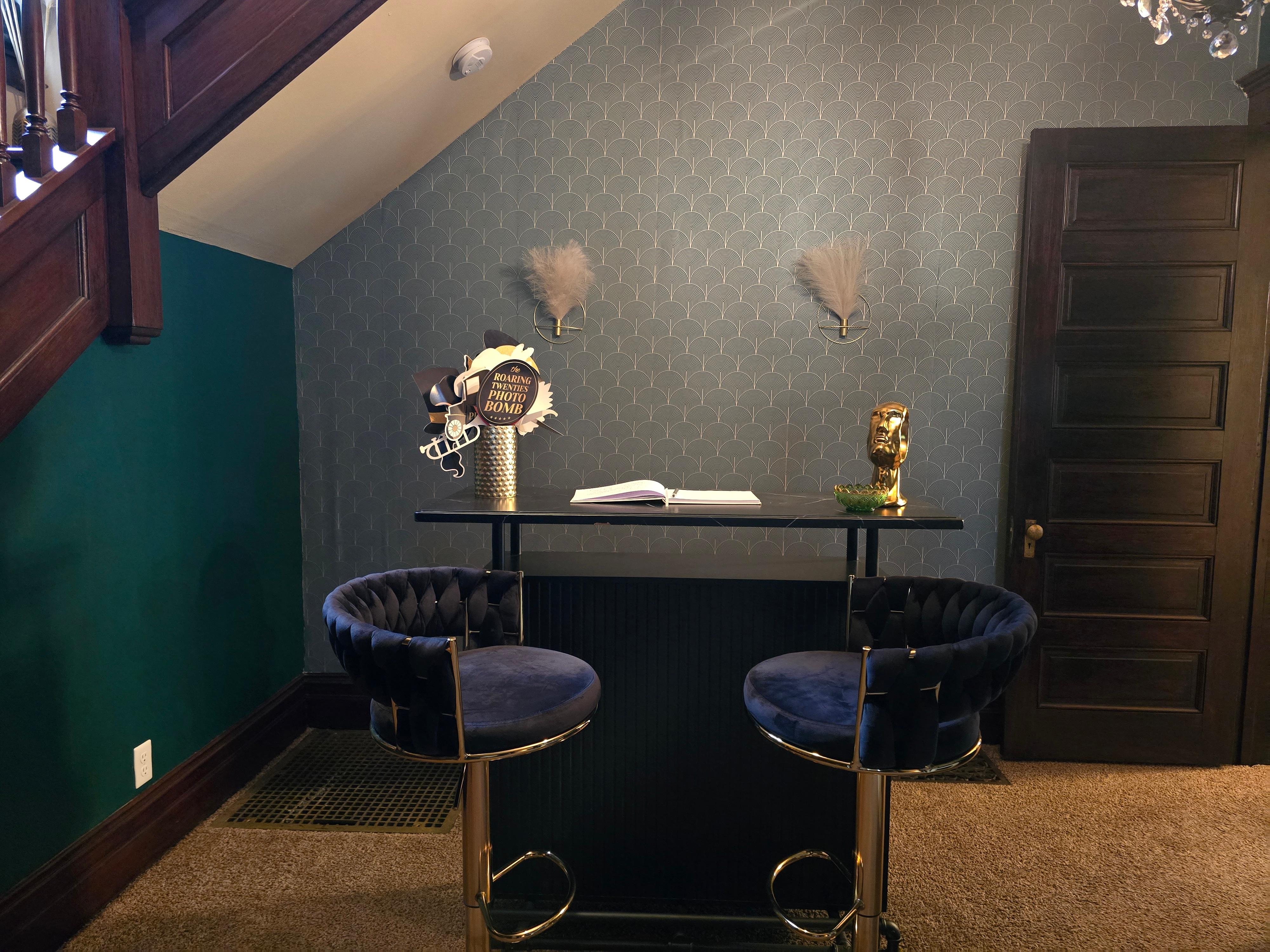 The bar that holds all the props and games.