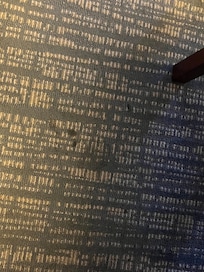 Stains on carpet
