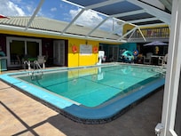 Indoor lanai pool area