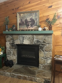 Warm and cozy fireplace!