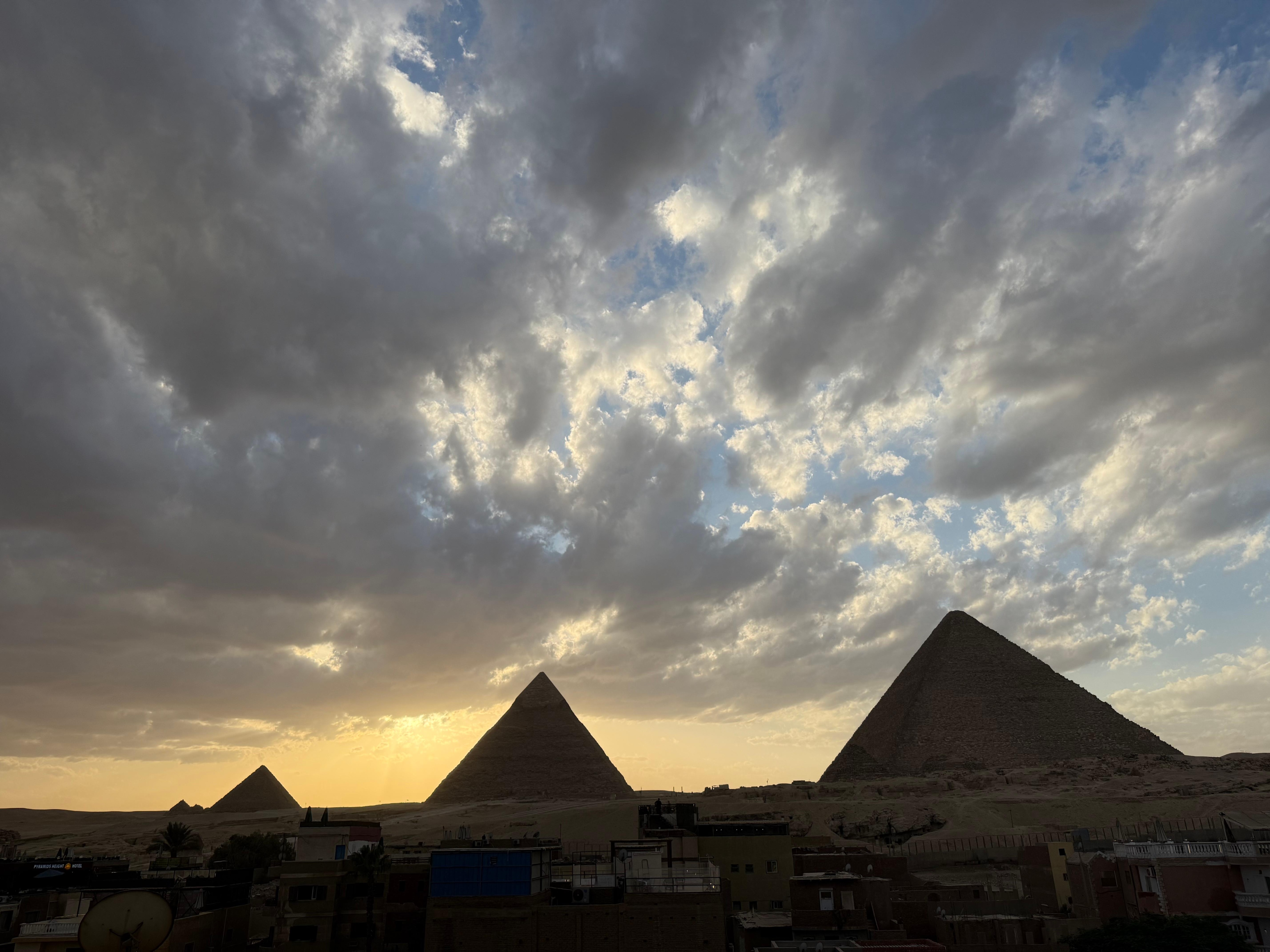 View from the rooftop restaurant 