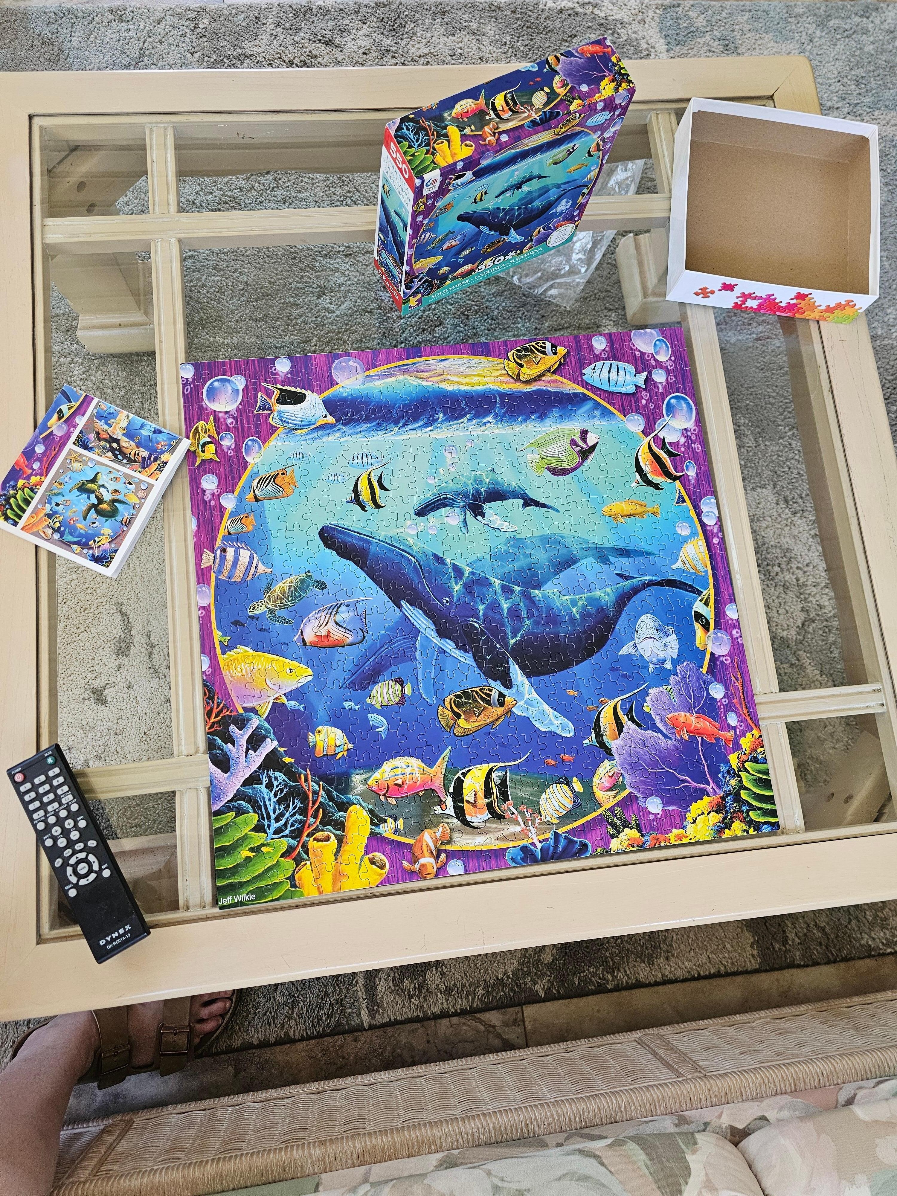 Puzzles in the sunroom