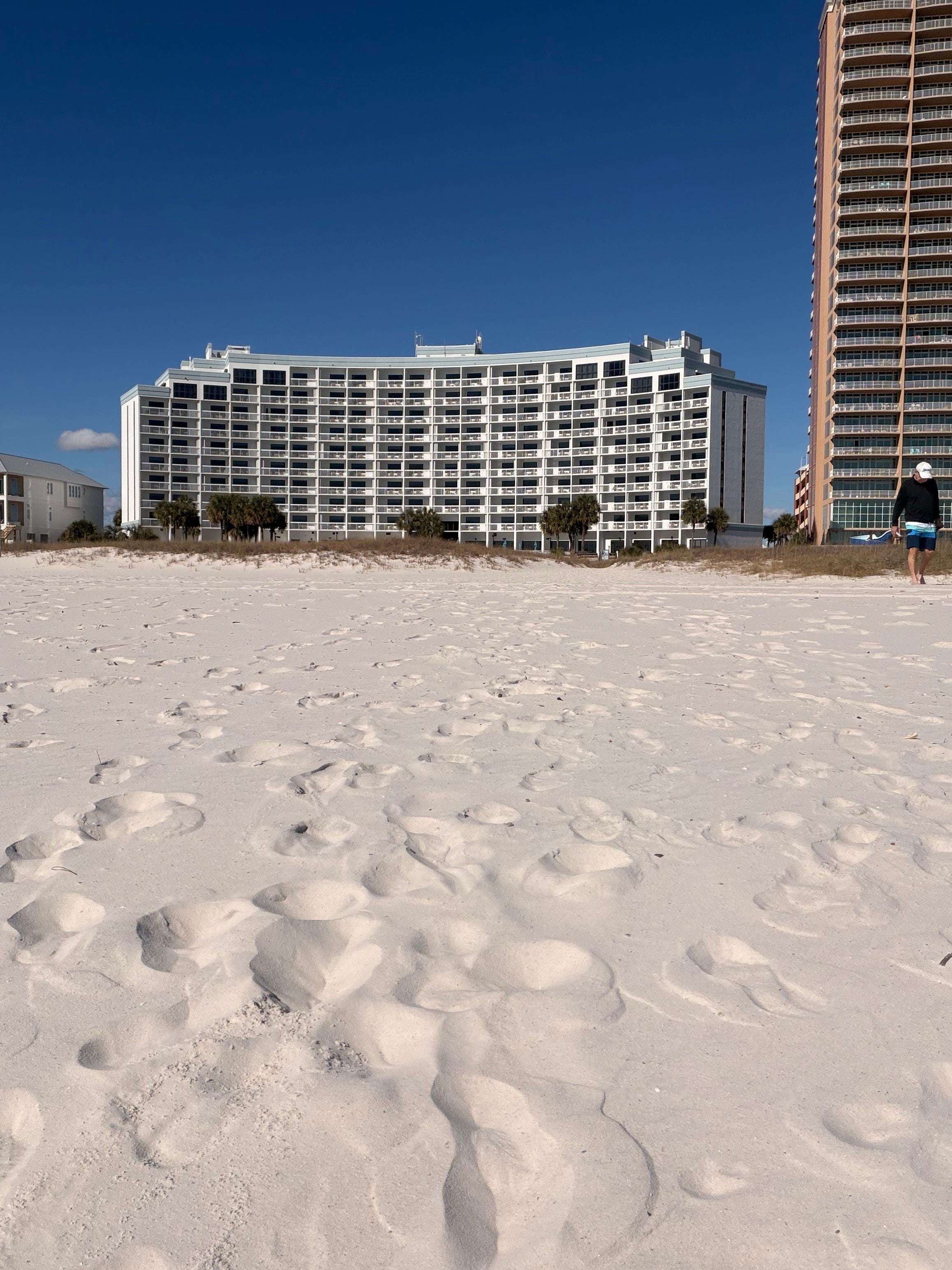 Island House from the beach. 