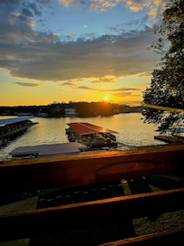 Sunset from the deck.