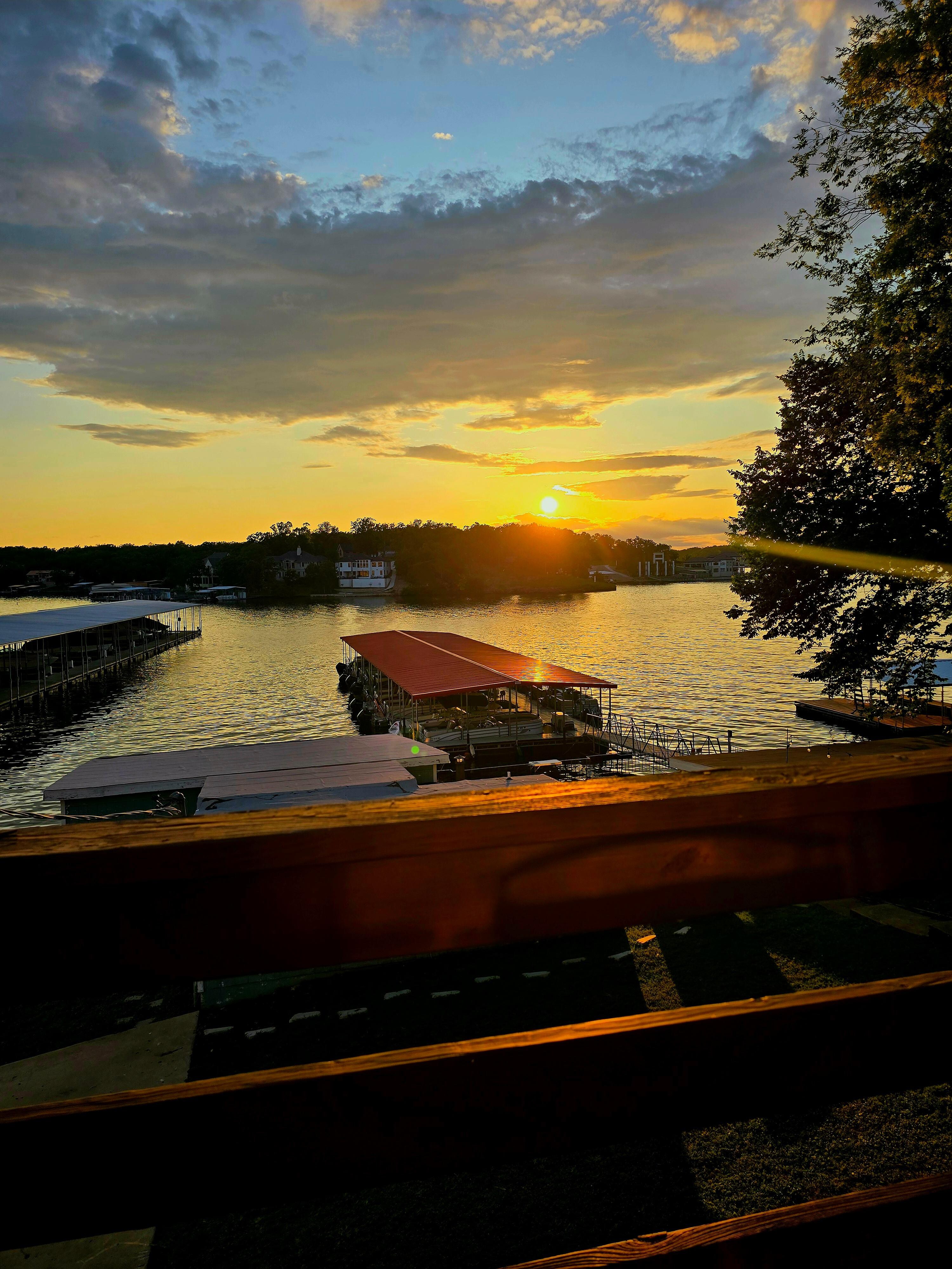 Sunset from the deck.