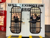 Not a picture of the house, but we did go see the USS Lexington and it was really amazing. PS the top gun plane from the movie is on the flight deck.