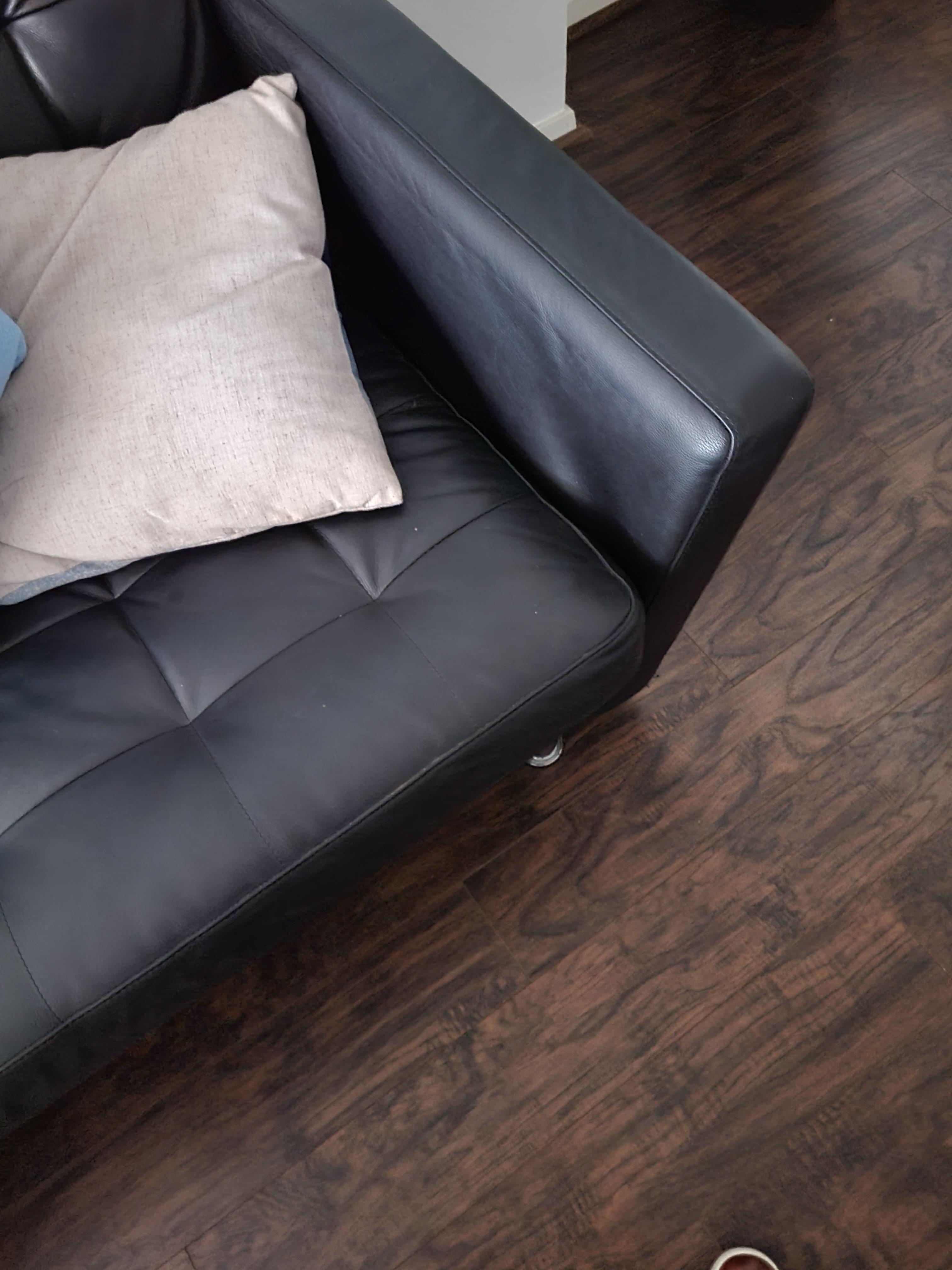 Side of couch is broken