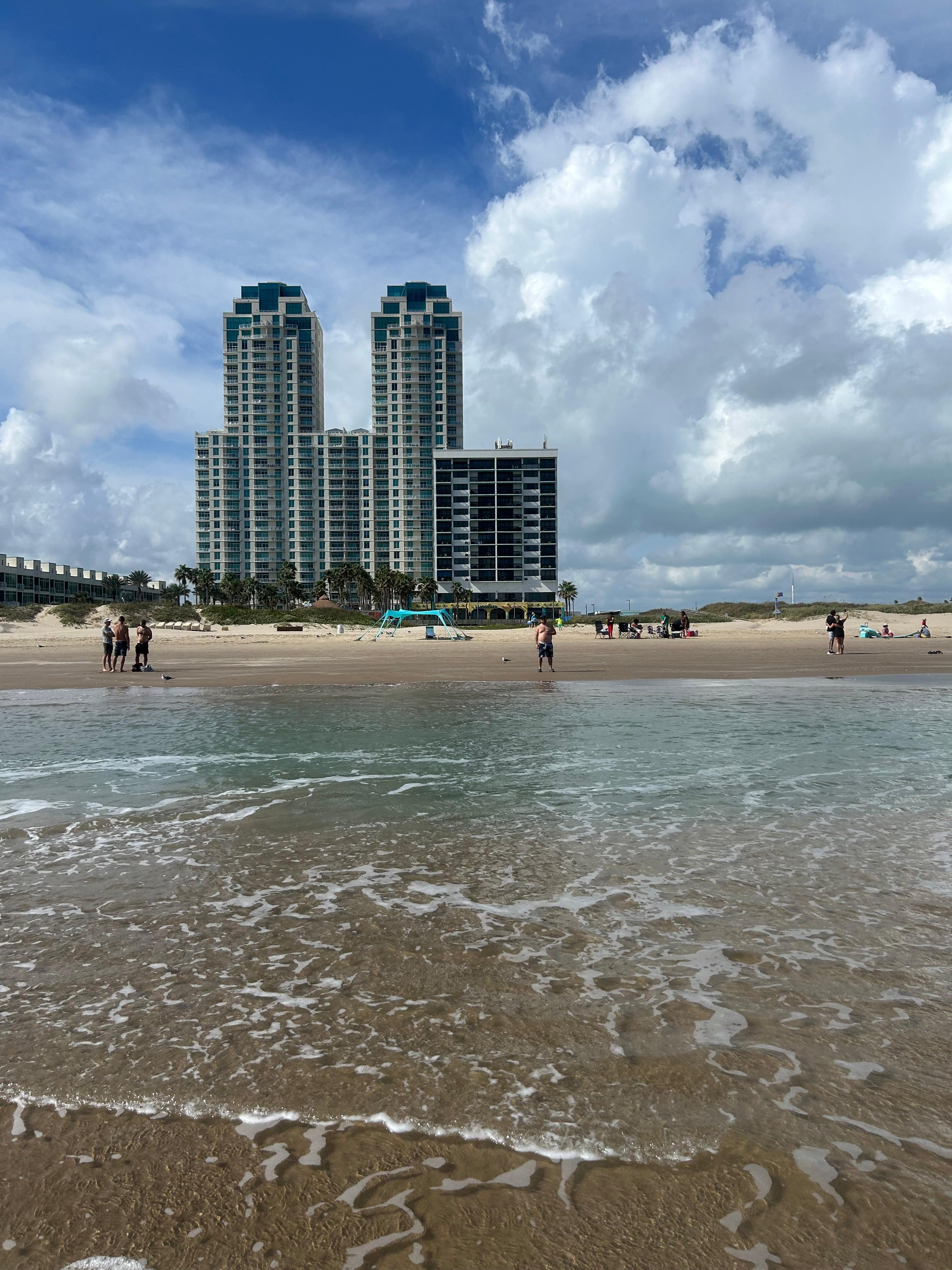 Looking on to property from beach 