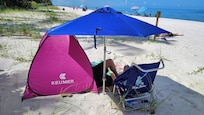 At the beach