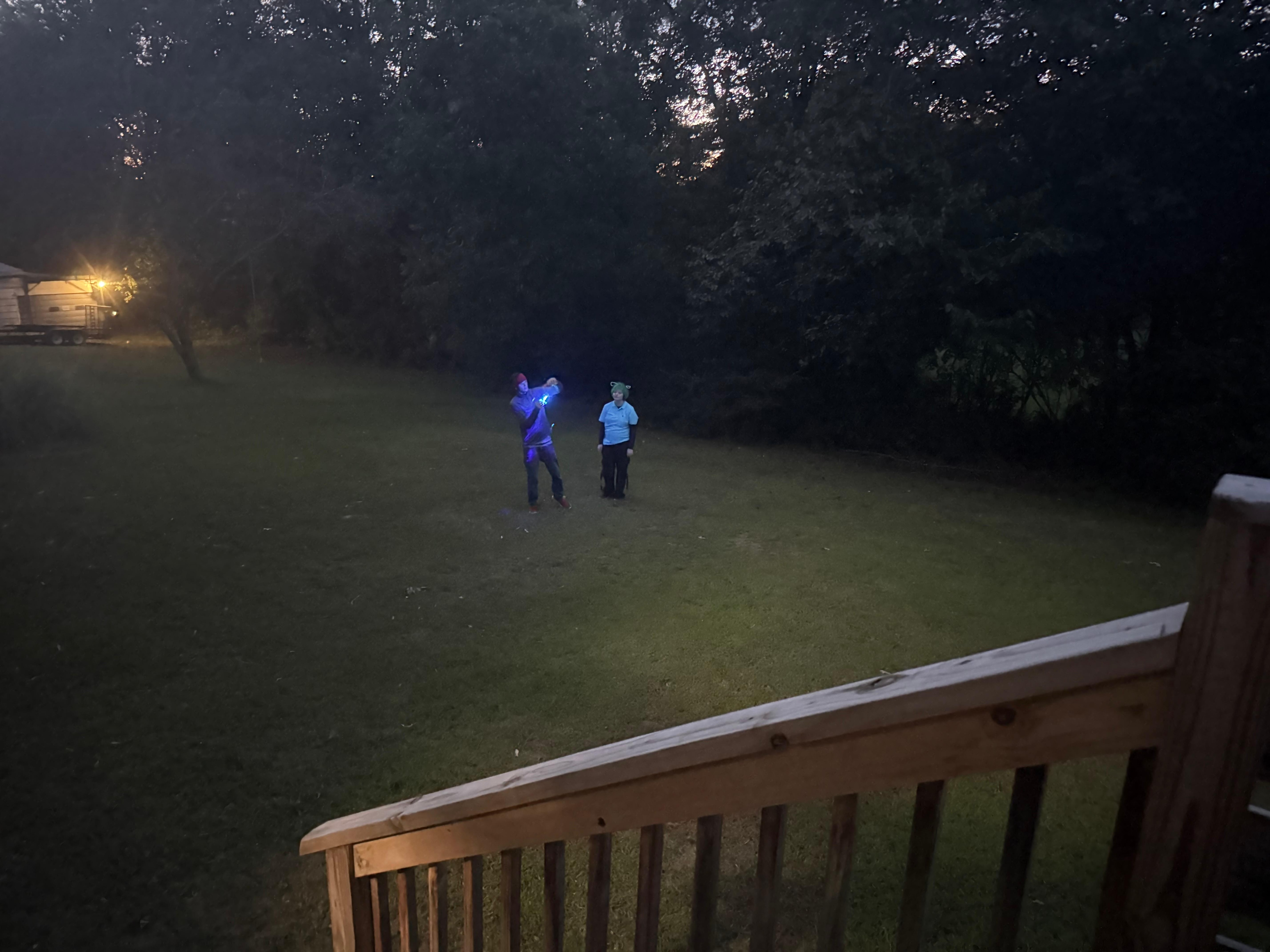 Playing in the backyard! 