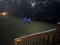 Playing in the backyard!