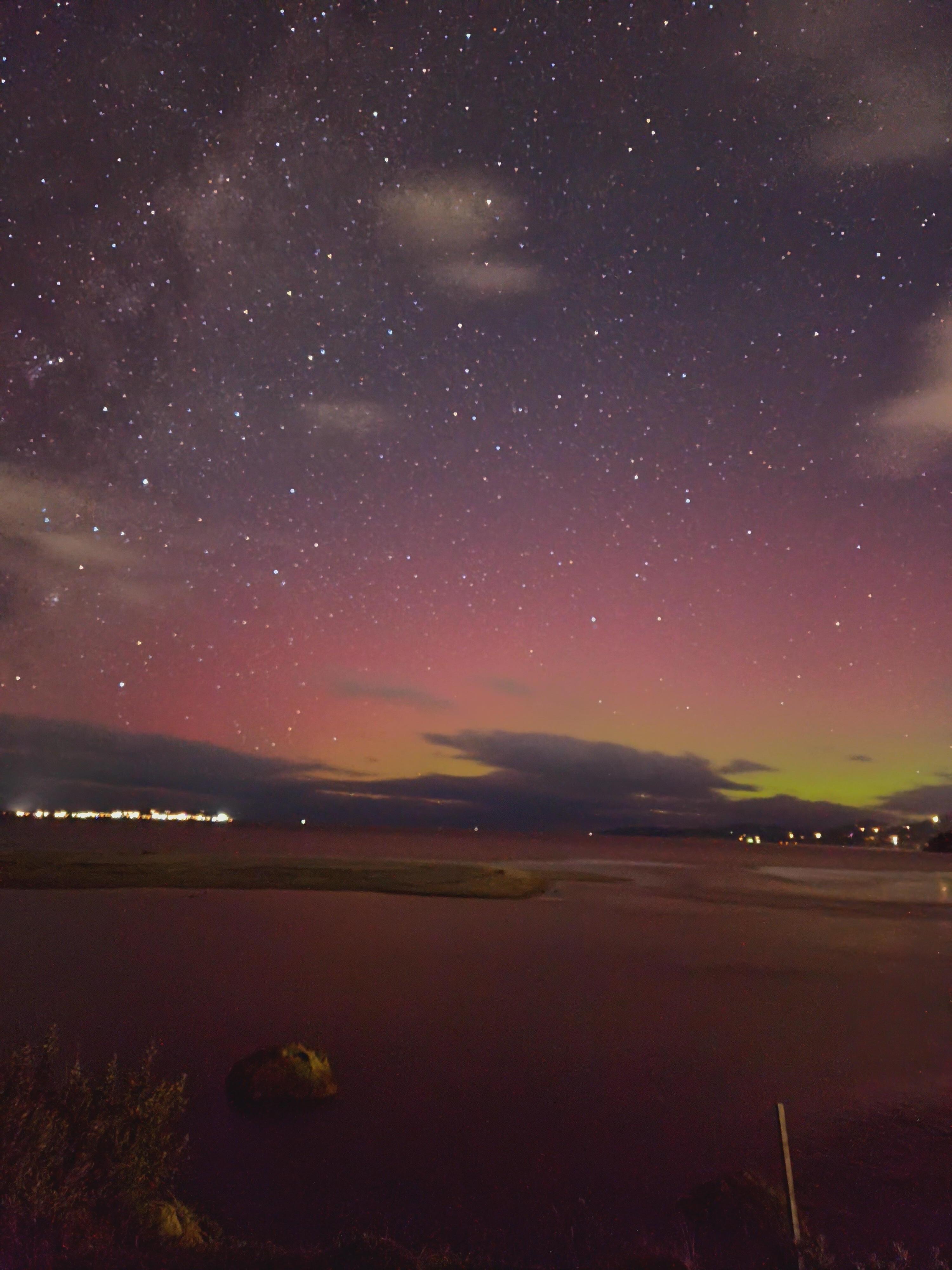 The aurora, from Kingston Beach