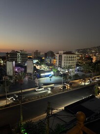 This is my view at night I love this balcony I love Lebanon