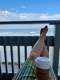Morning coffee in king suite ocean view