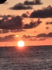 Sunset on clearwater beach