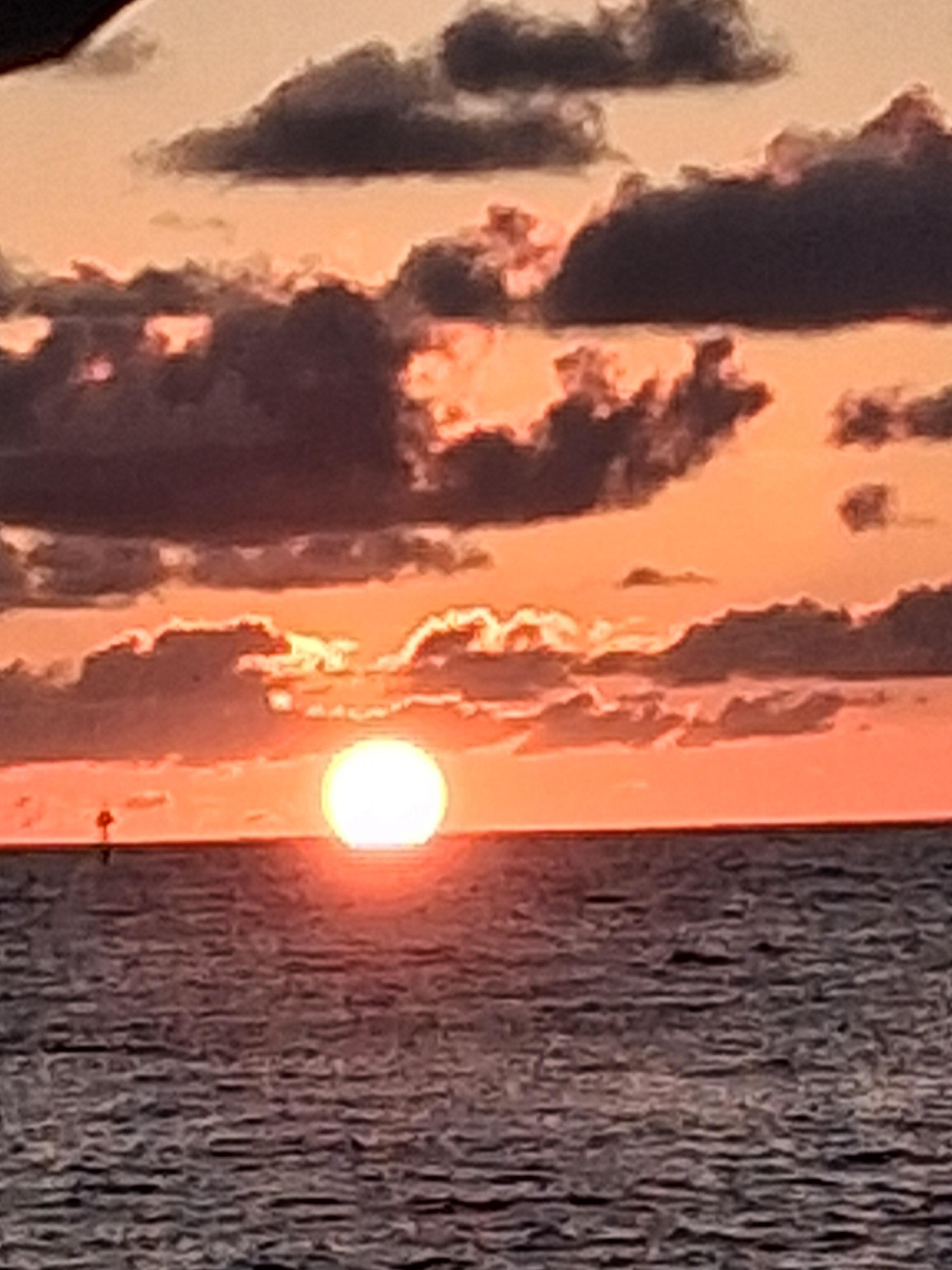 Sunset on clearwater beach