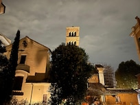 Night time view from our bedroom window.