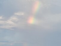 Rainbow after the storms rolled through