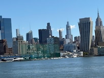 Skyline from the water of Circle Cruise