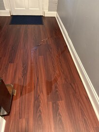 Water in the entryway
