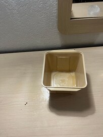 This is when the ceiling was leaking with some brown substances