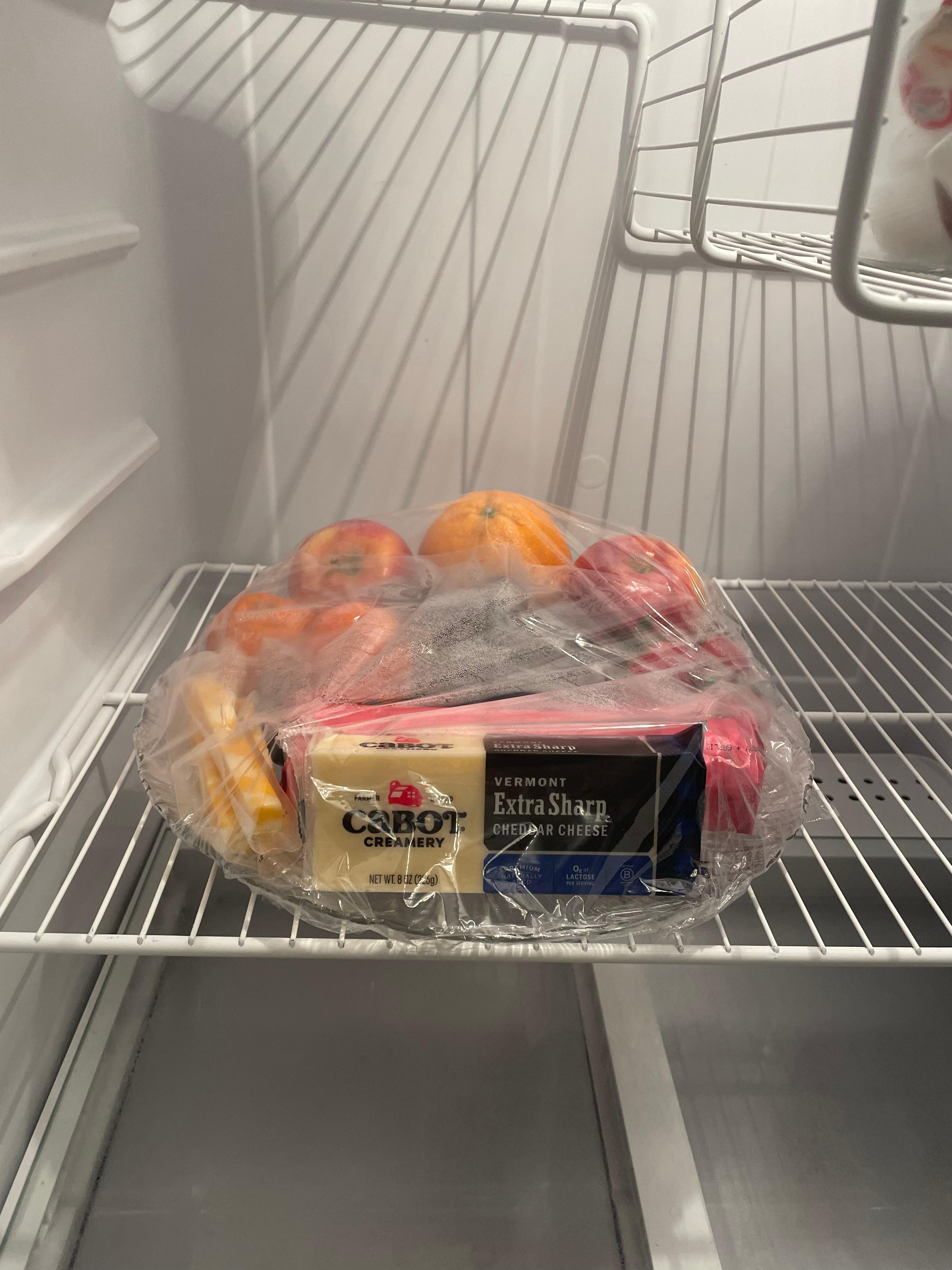 Look at the welcome fruit tray!