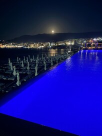 Swimming pool by night