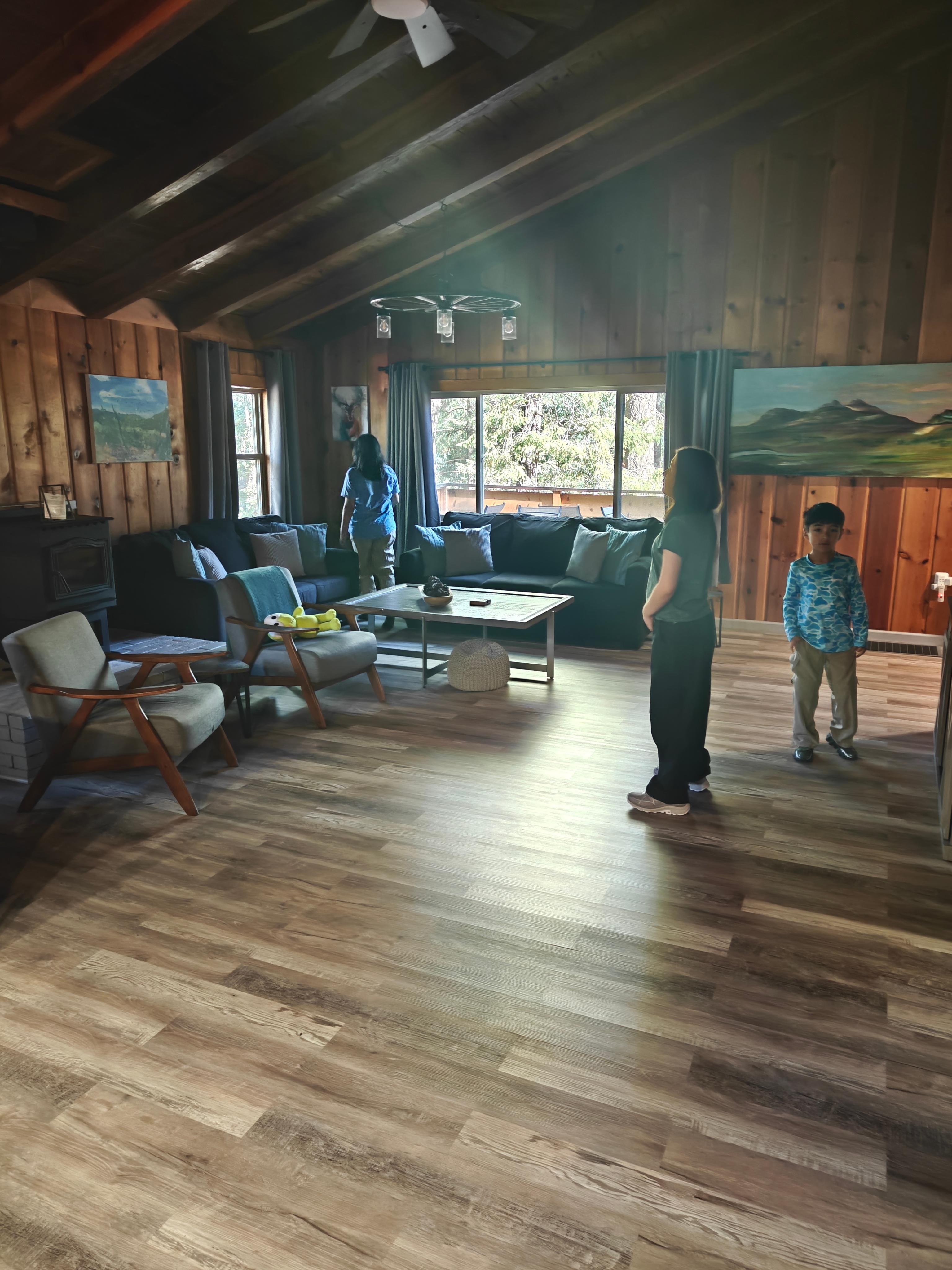 Spacious living room area