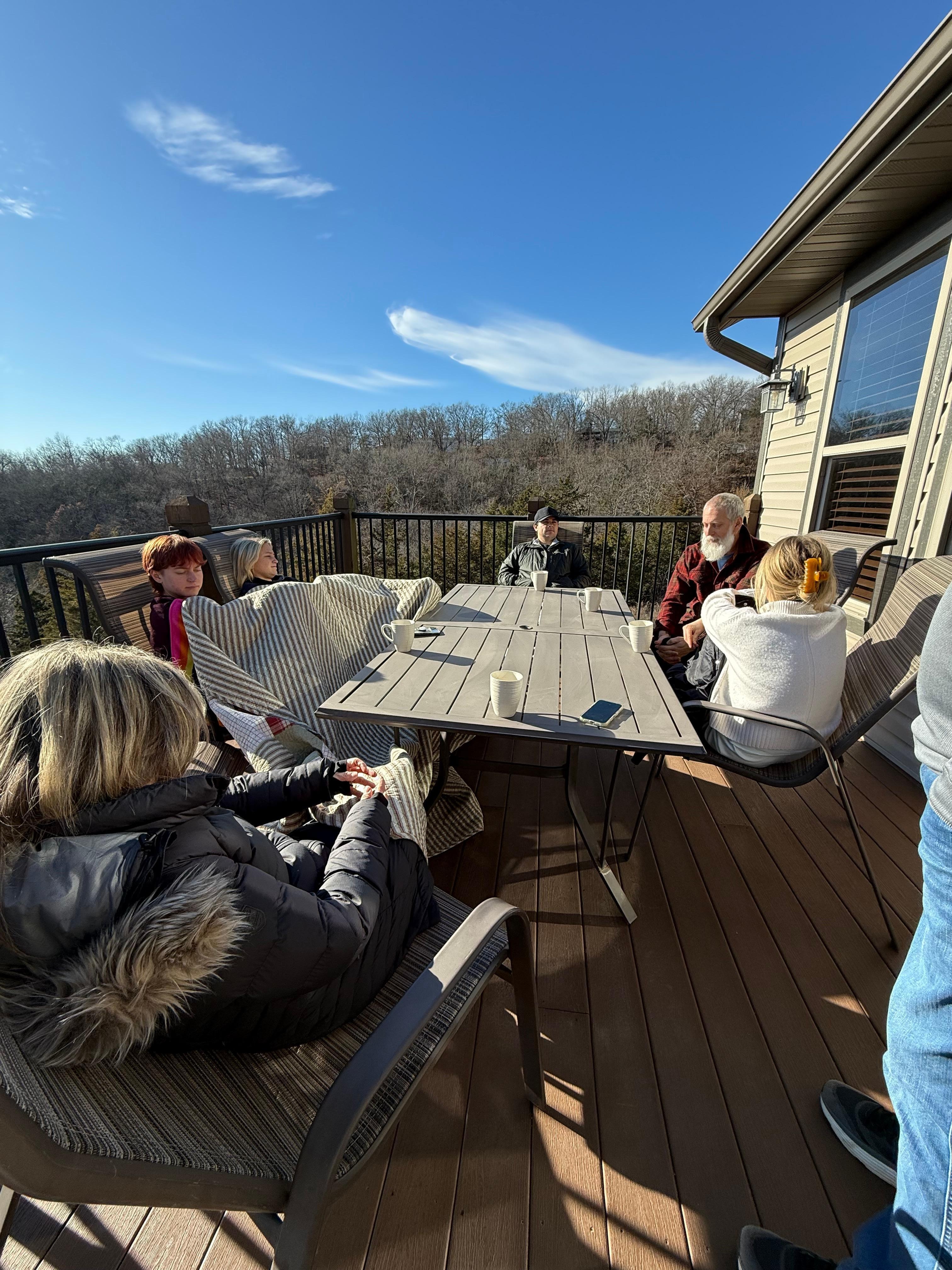 Plenty of outside spaces. 