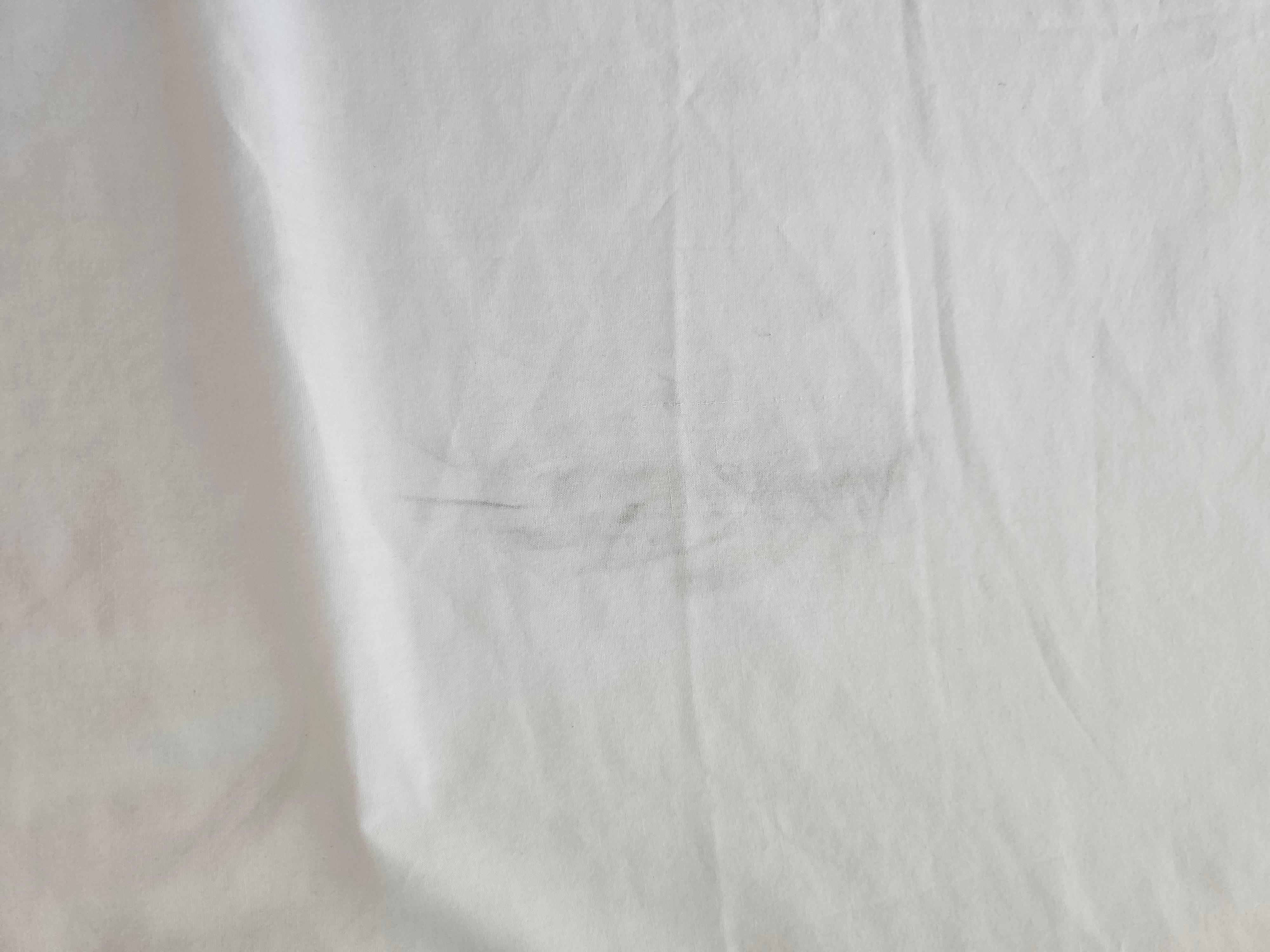 Stains on the bedsheets