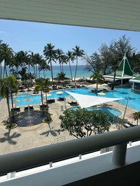 Flot udsigt fra altanen