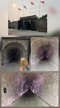 Train station tunnel