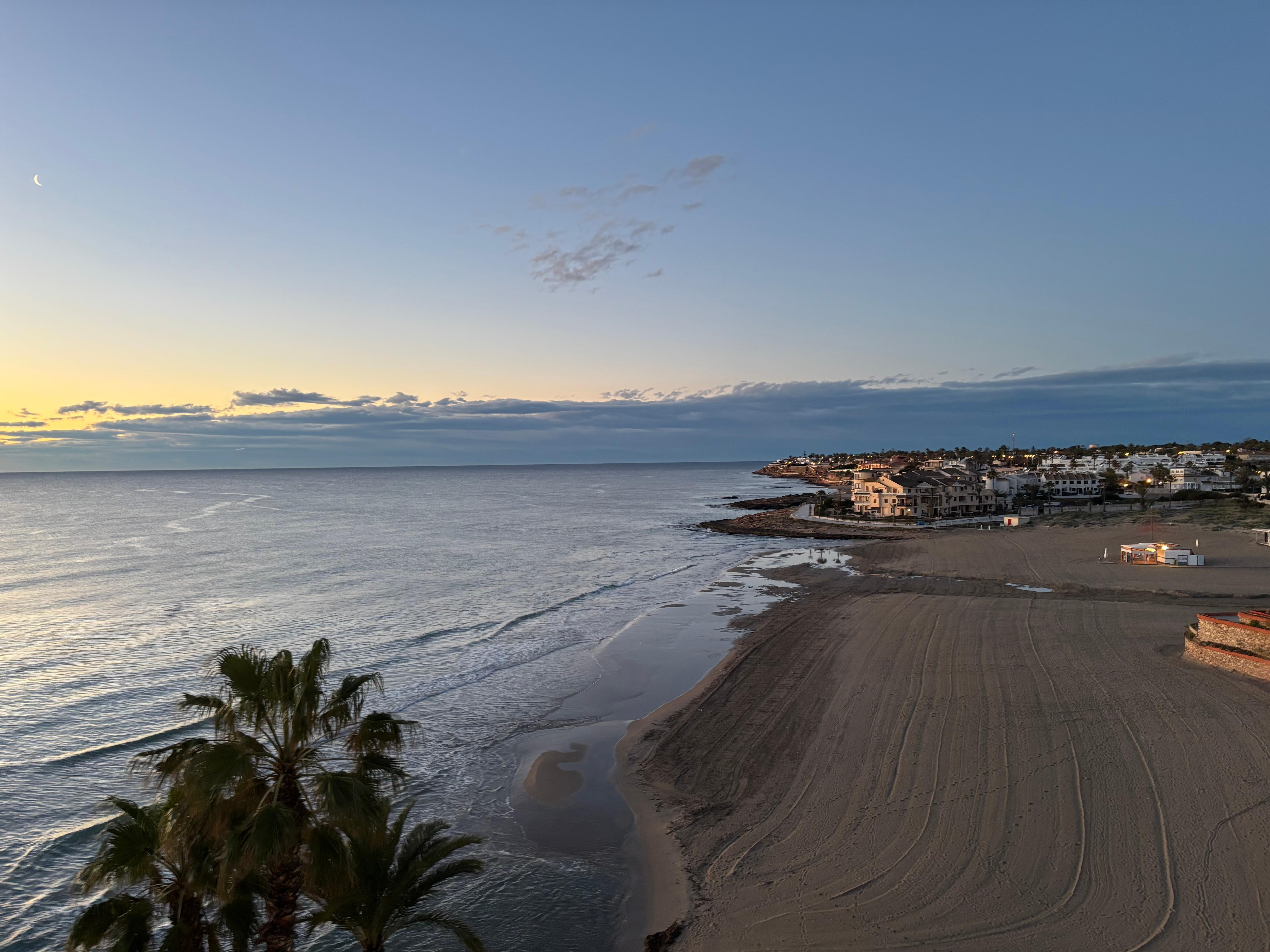 Evening view from the balcony.