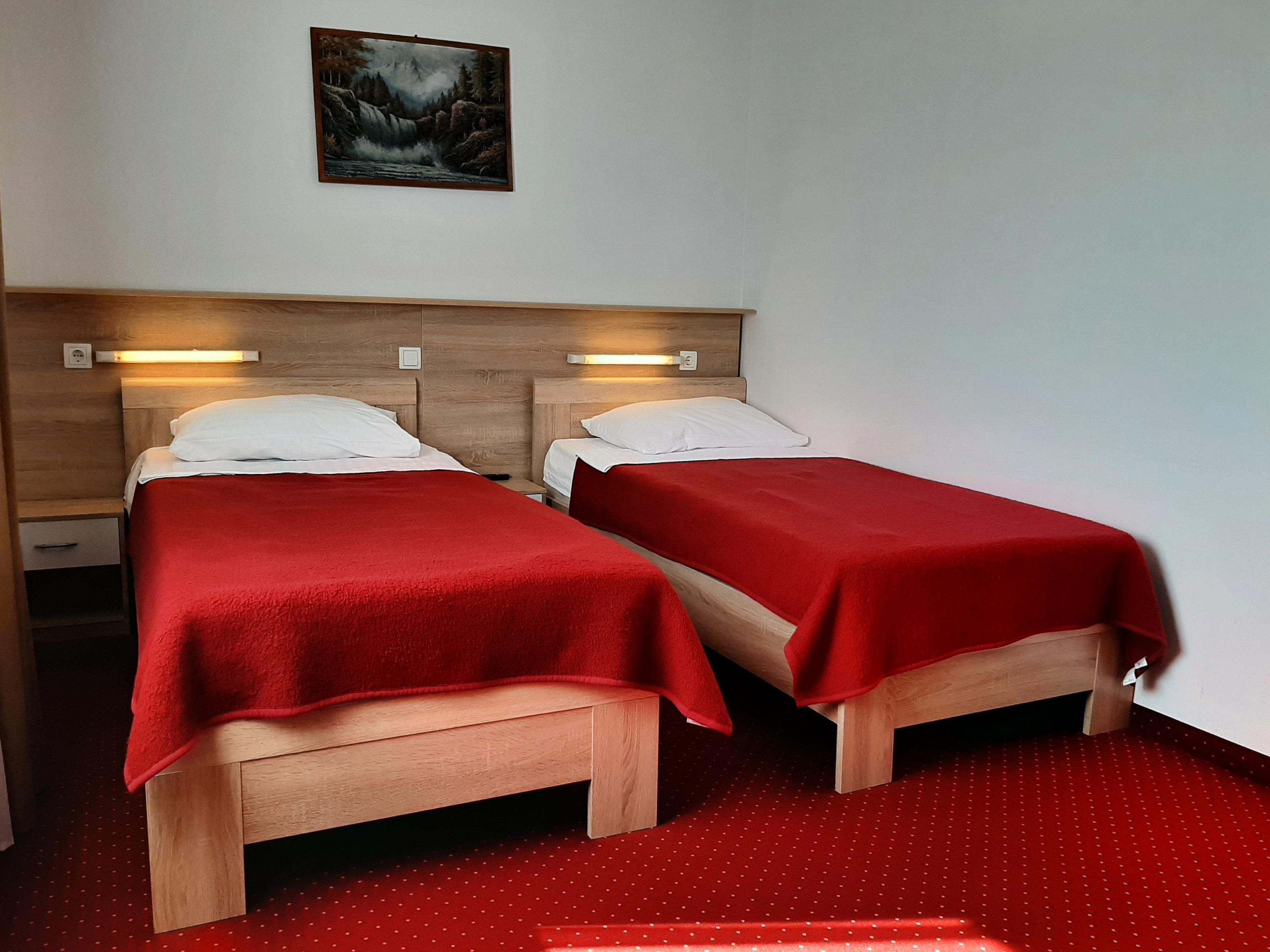 Twin room Hotel Mirni Kutak in Otočac, Croatia