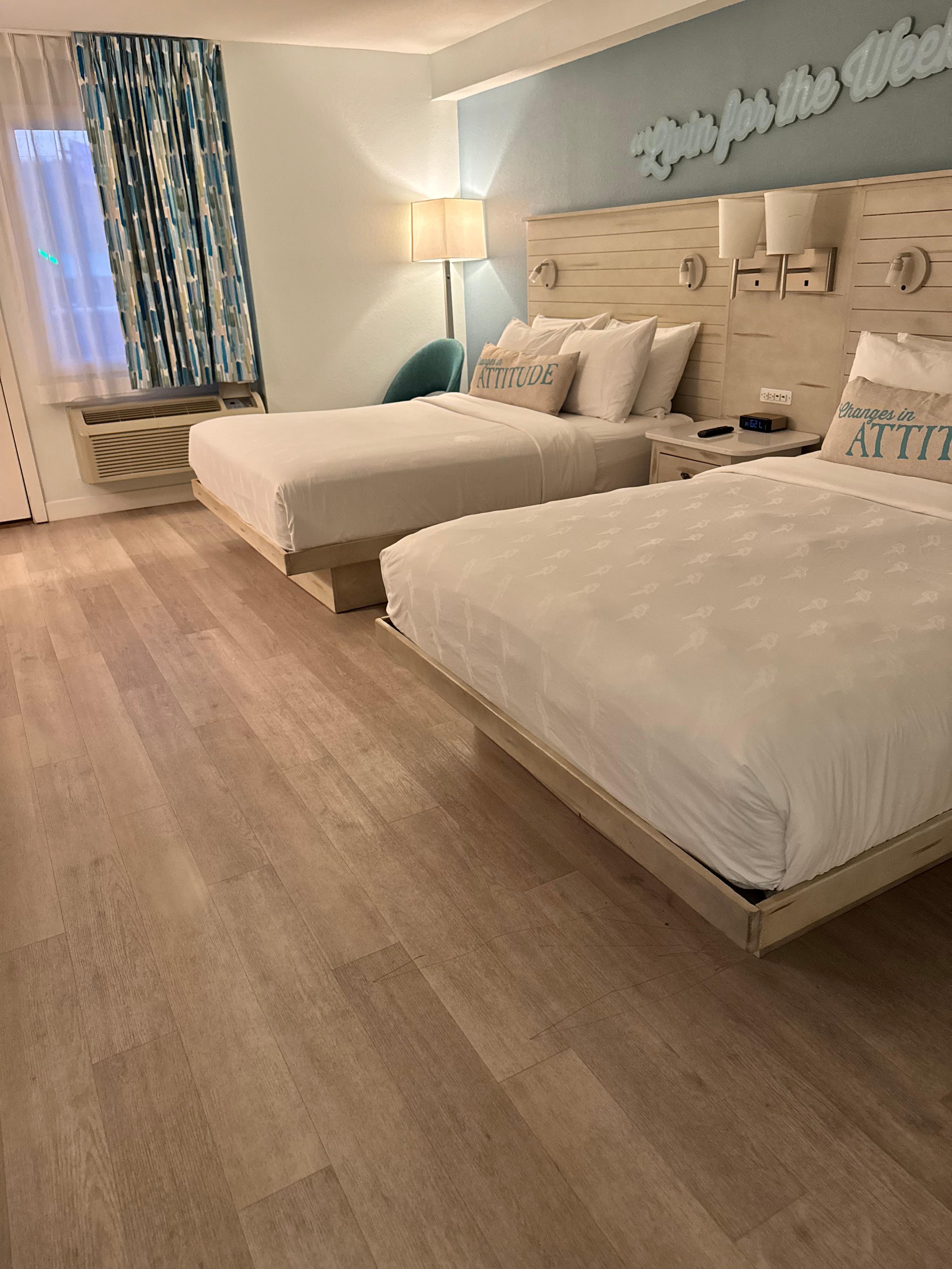 Room was clean, comfortable bed, window and balcony face the road.