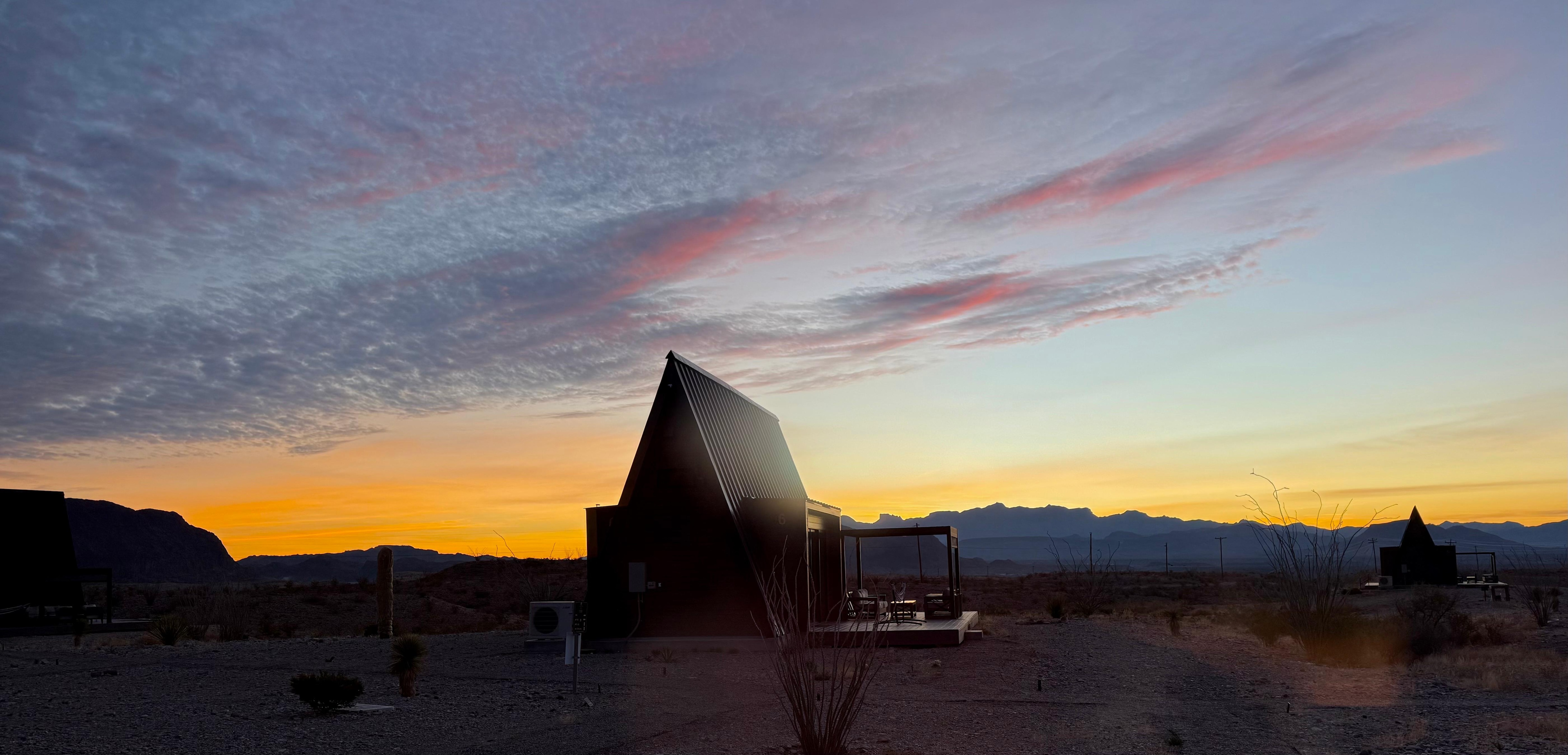 Sunrise from the bedroom 