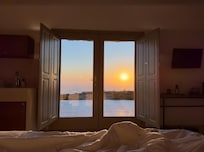 Sunrise view from room