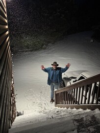 Snow on our last day!