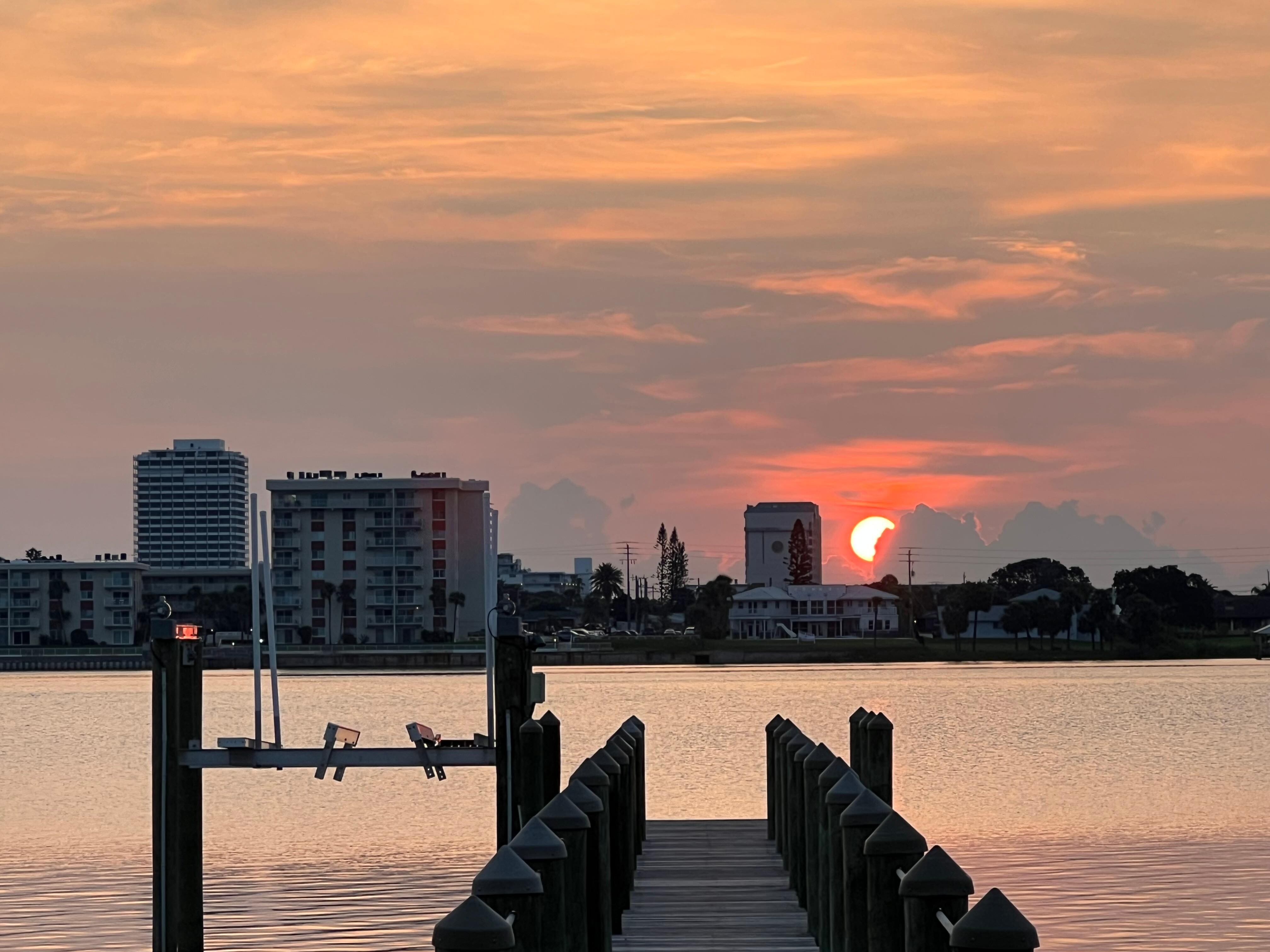 Sunrise over Halifax river