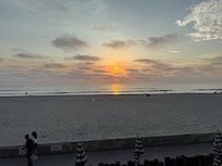 Sunset view from the patio
