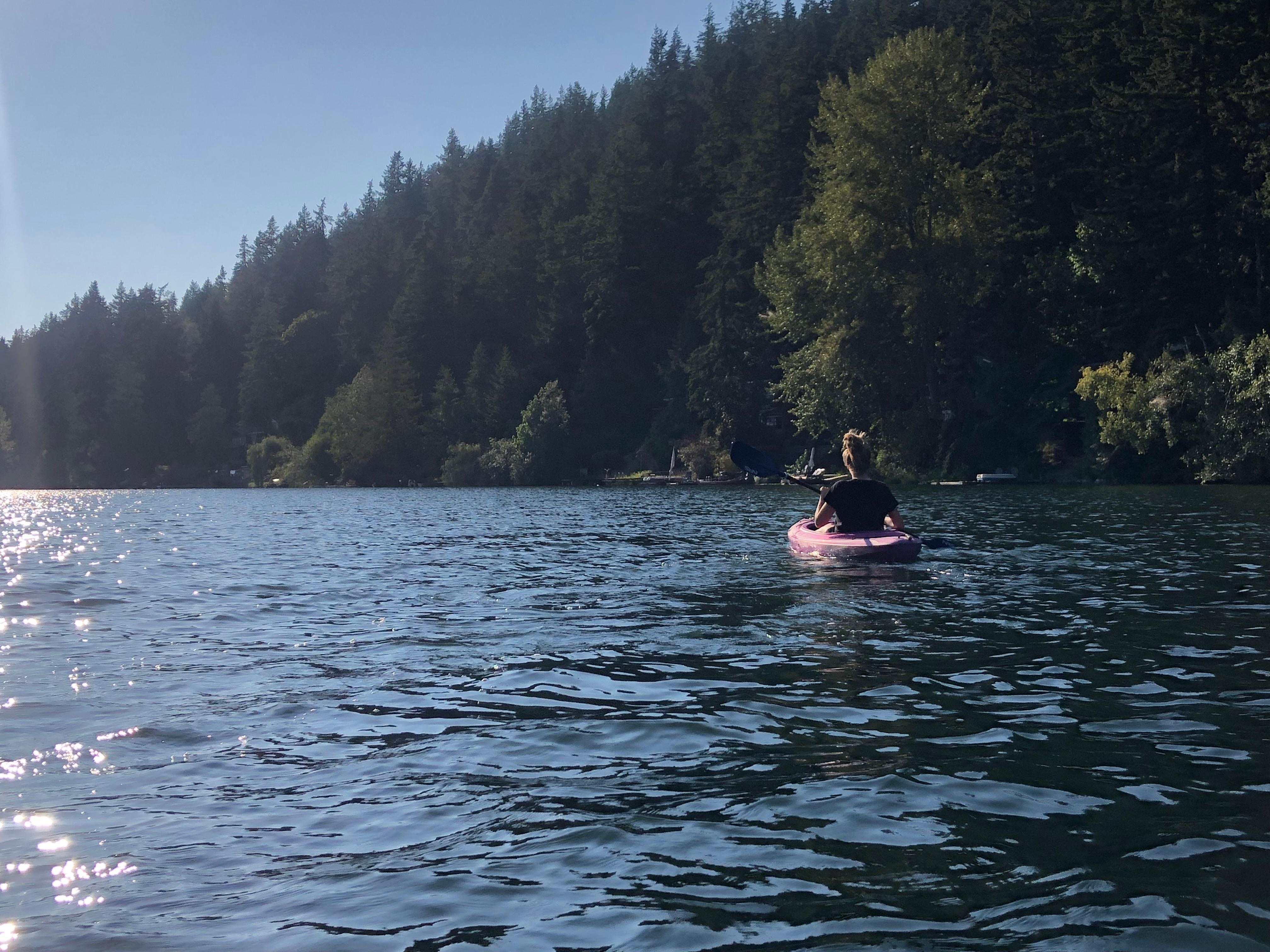 Heading back toward the chalet. 