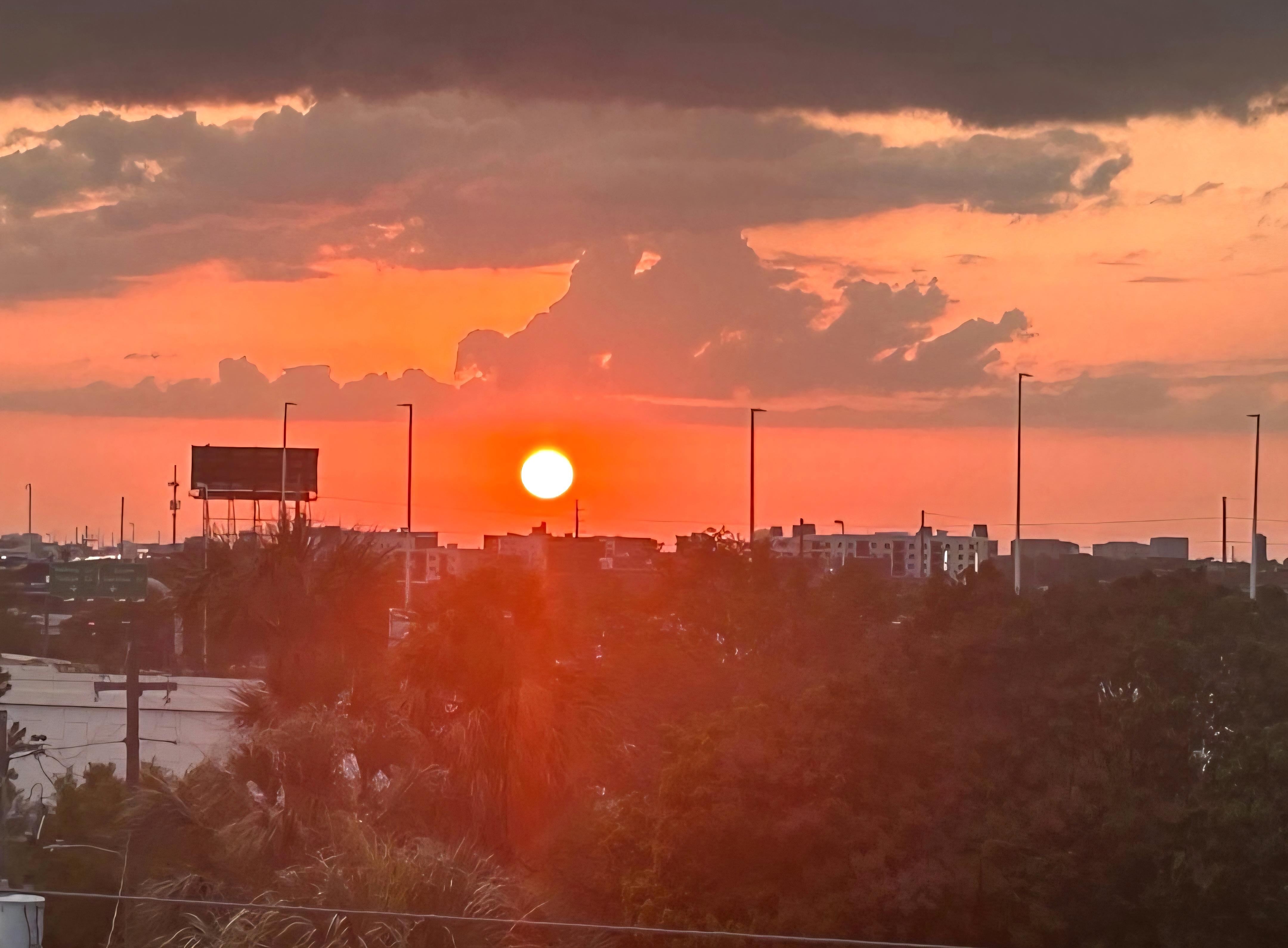 The sunset views from the rooftop were AMAZING