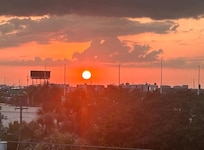 The sunset views from the rooftop were AMAZING