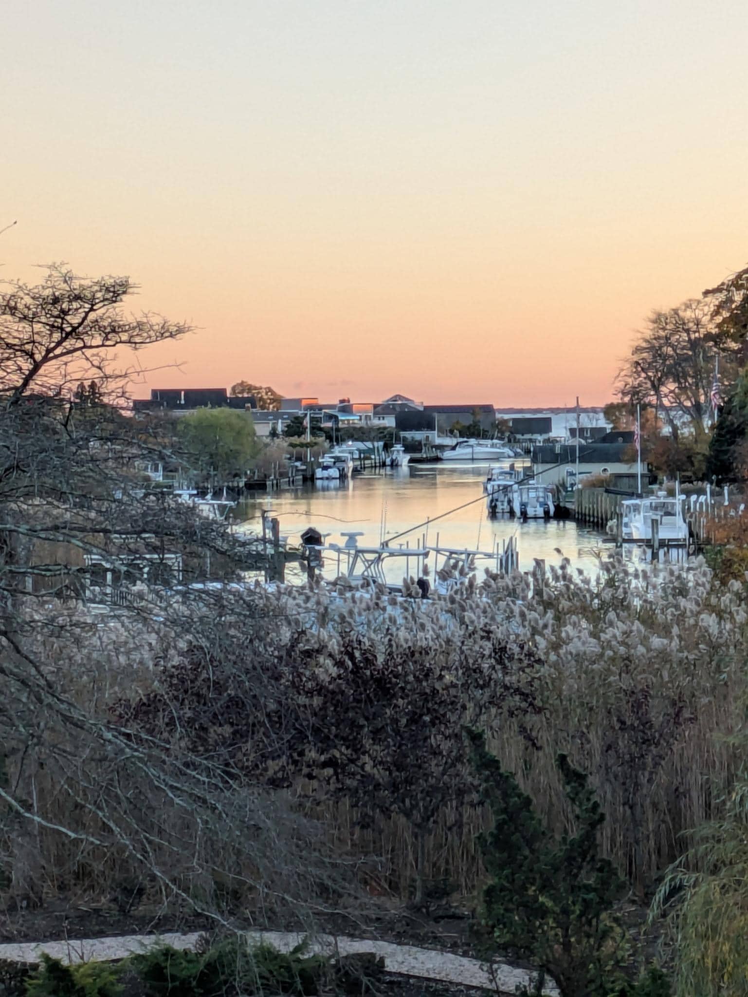 From the deck at sunset