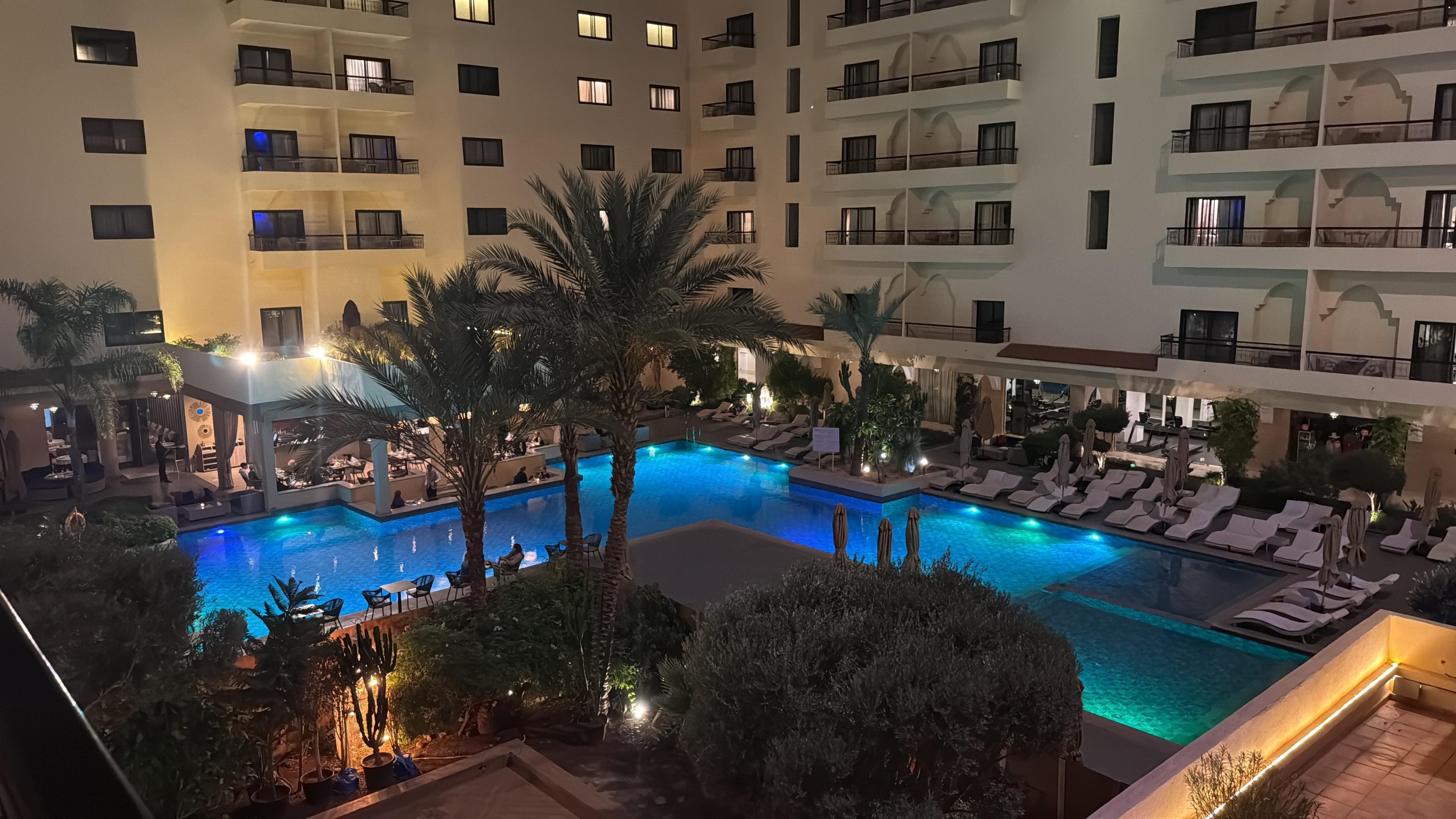 Night view from our balcony