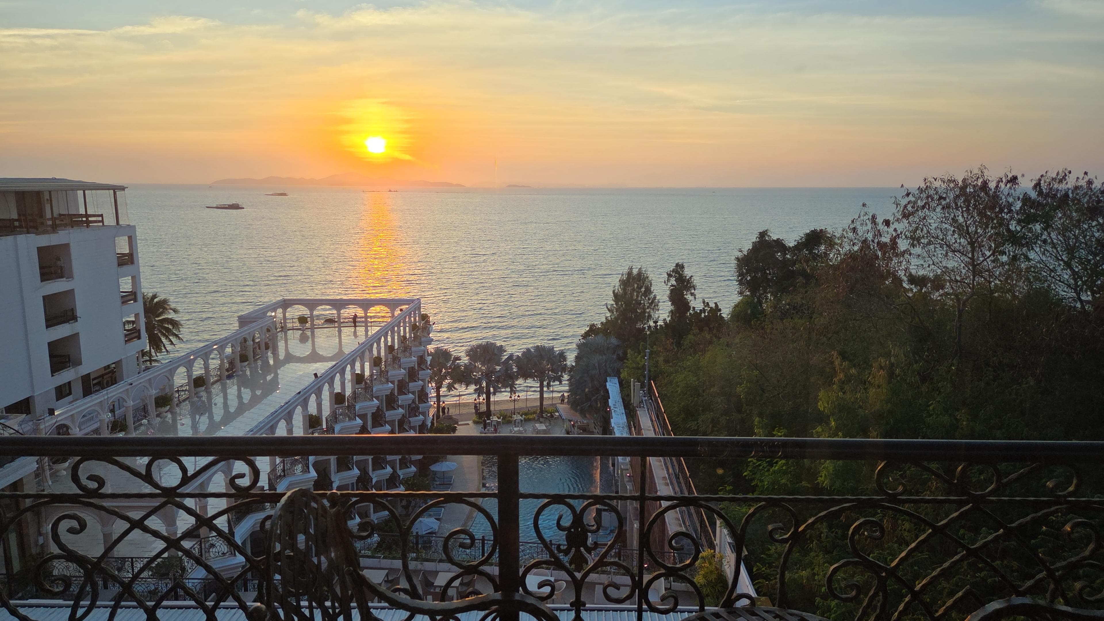 Sunset from room's balcony