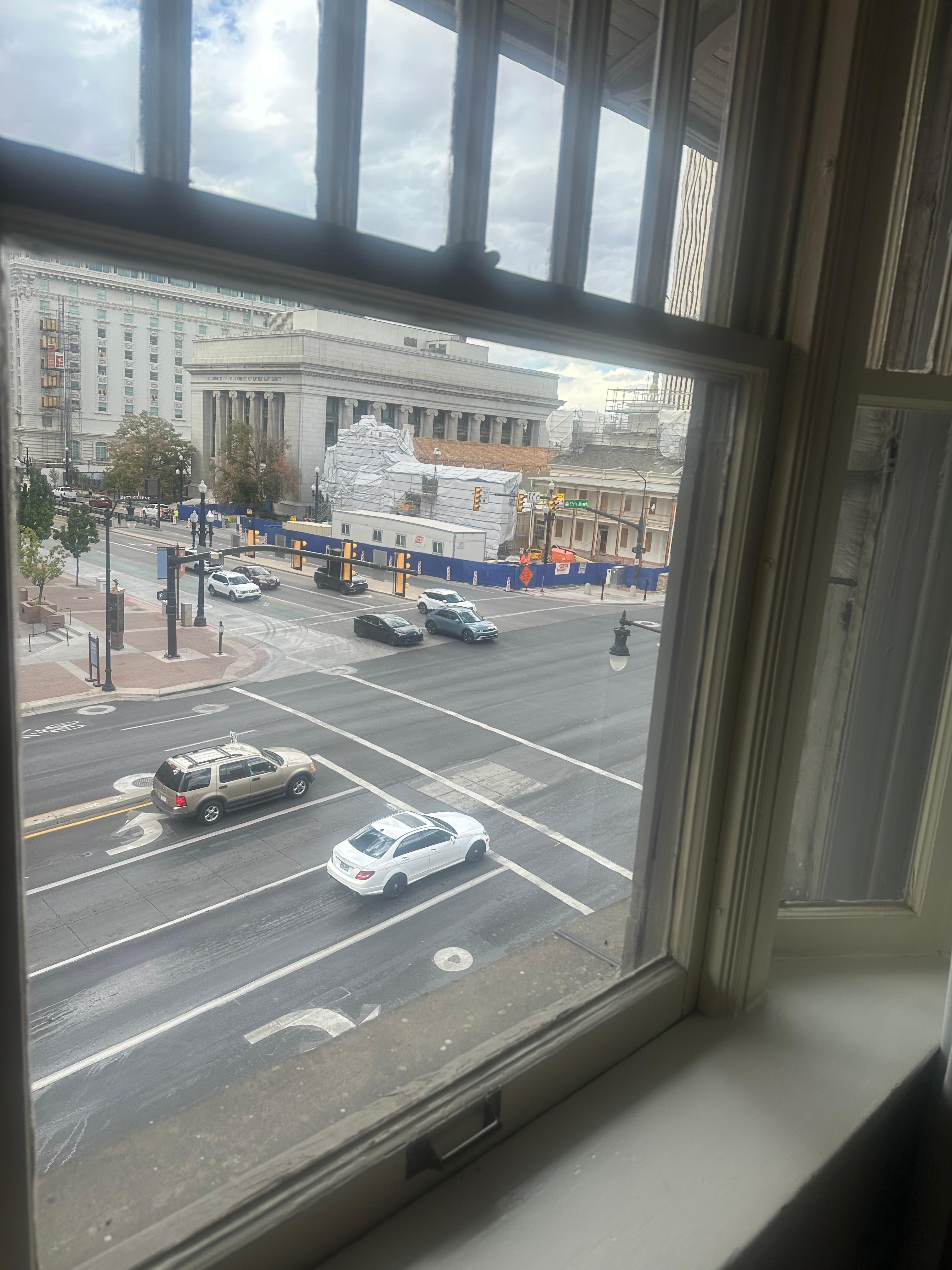 These old windows let in all the street noise.