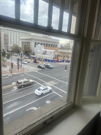 These old windows let in all the street noise.